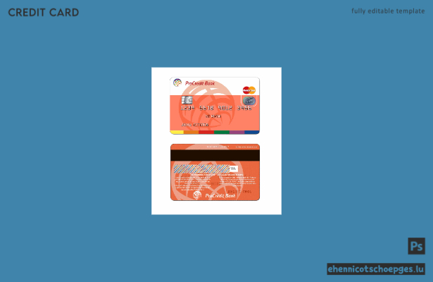 Moldova ProCredit Bank MasterCard 1 Beispielvorschau